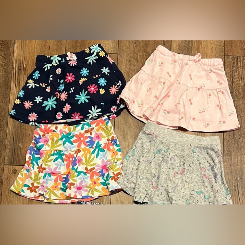 Jumping Beans Toddler Girl Skort Bundle, 4T